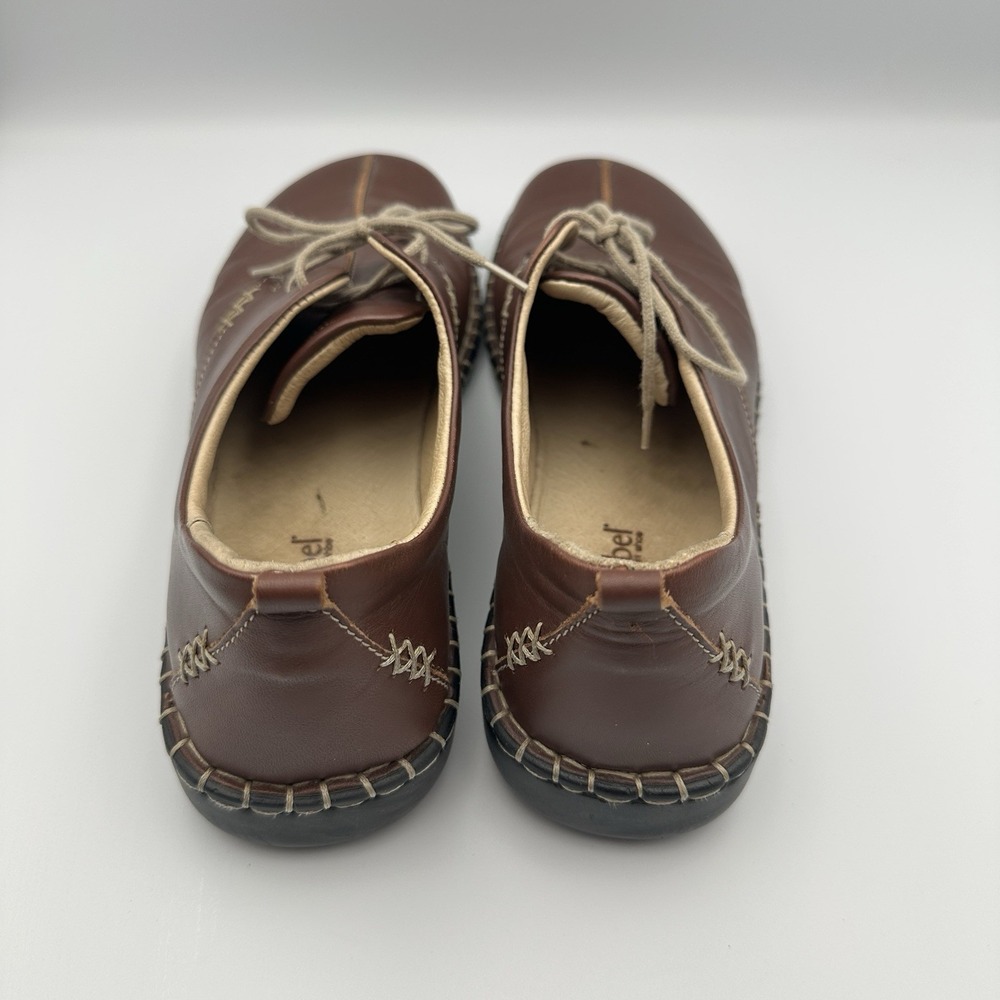 Josef Seibel Womens Brown Leather Lace Up Comfort Shoes EU 41 US 10 Casual - Picture 4 of 9